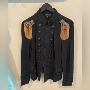 Torrid black Military jacket with tassel shoulder